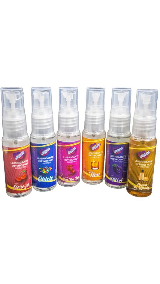 Lubricante intimo hot comestible de sabores 20ml