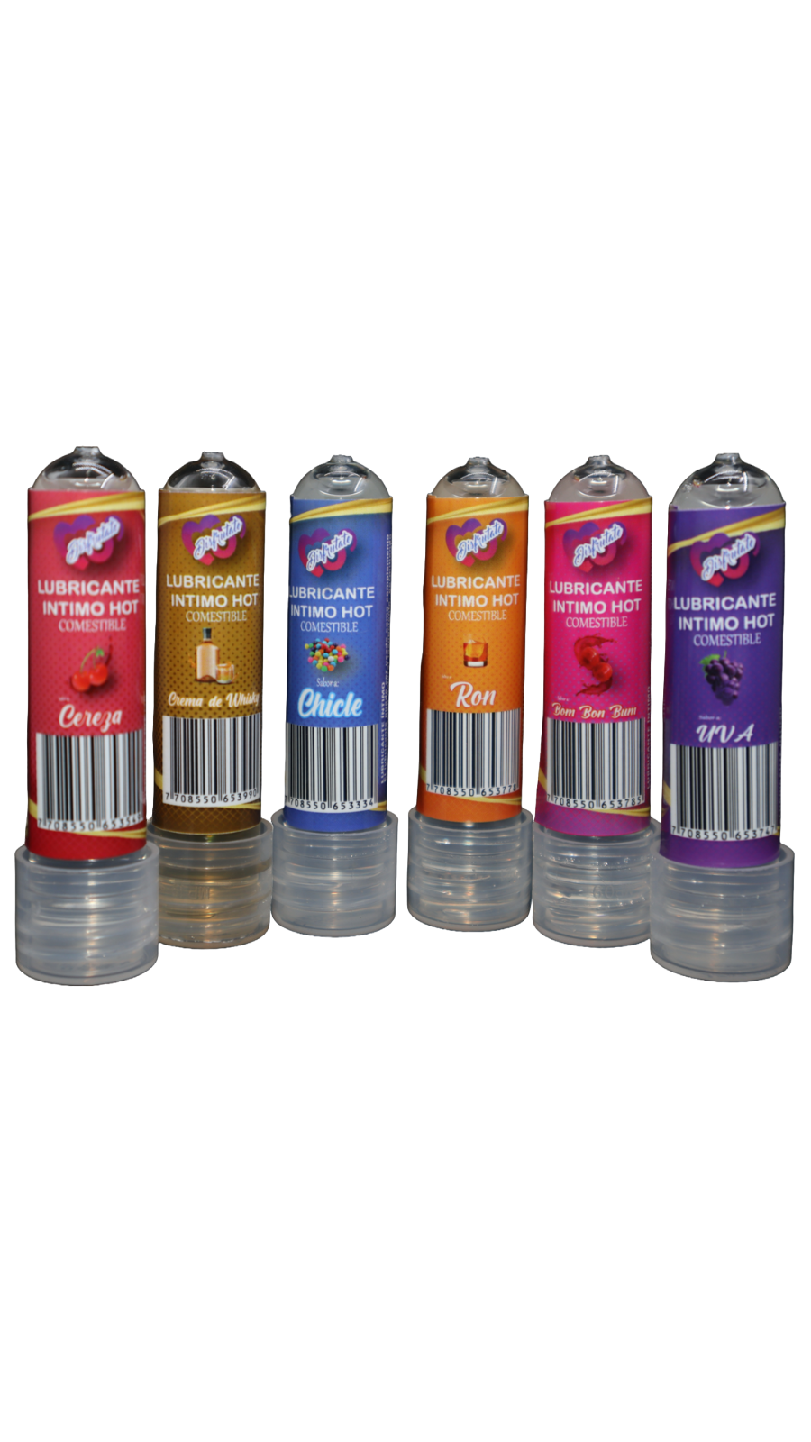 Lubricante intimo hot comestible de sabores 8ml