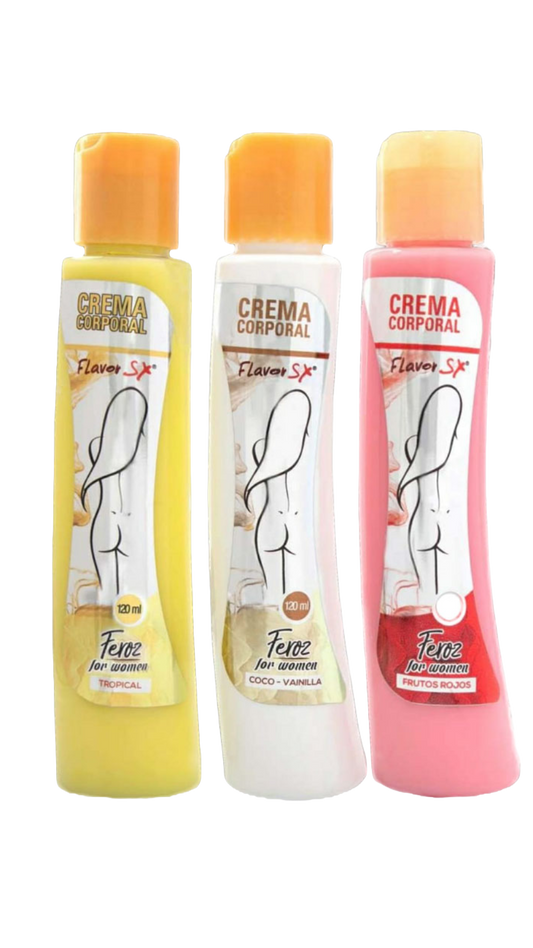 CREMA CORPORAL CON FEROMONAS FLAVOR SEX X120ML